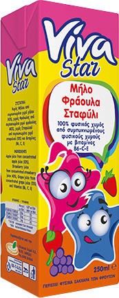 VIVA STAR GIRL ΧΥΜΟΣ ΜΗΛΟ ΣΤΑΦΥΛΙ ΦΡΑΟΥΛΑ 250ML
