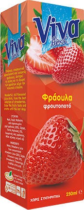 VIVA FRESH ΦΡΟΥΤΟΠΟΤΟ ΦΡΑΟΥΛΑ 250ML