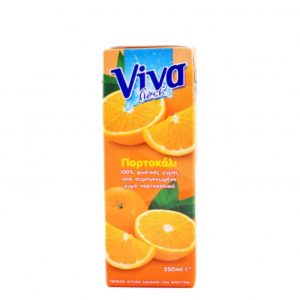 VIVA ΠΟΡΤΟΚΑΛΙ ΦΥΣΙΚΟΣ ΧΥΜΟΣ 250ML